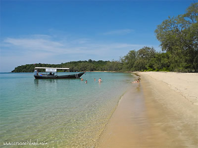 Koh Ta Kiev Island in SihanoukVille, Cambodia.
